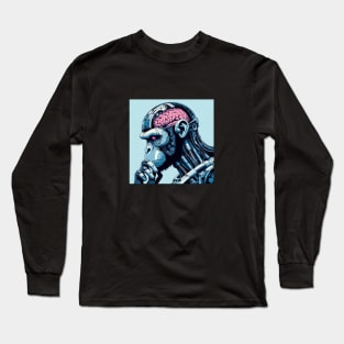 Cyborg Monkey Long Sleeve T-Shirt